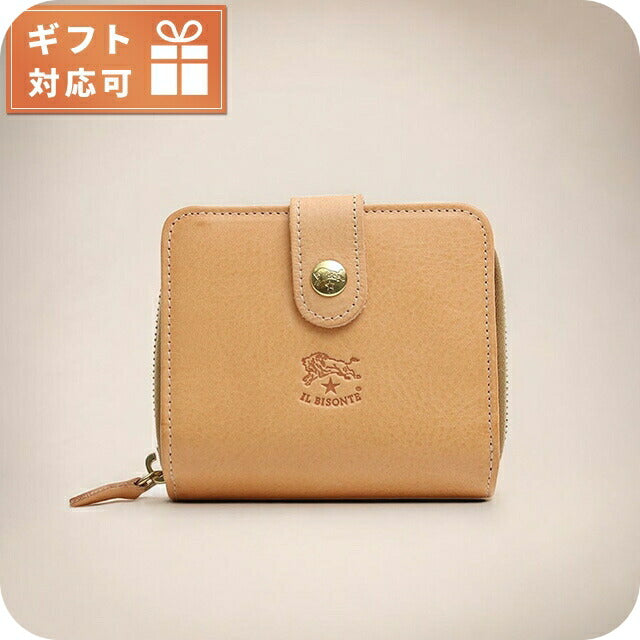 イルビゾンテ IL BISONTE 二つ折り財布 SMW067-PV0005-NA113B ユニセックス ナチュラル WQ00051206