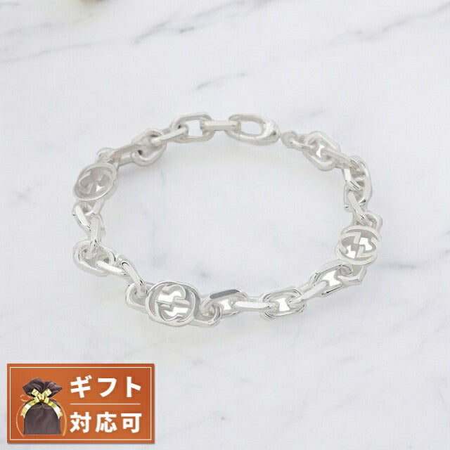 グッチ GUCCI インターロッキングG ブレスレット 620798-J8400-8106-17 レディース シルバー WQ00051606