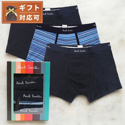 ポールスミス PAUL SMITH ボクサーパンツ 3枚セット M1A-914C-A3PCKG-47A-L メンズ ネイビー 下着 WQ00051877