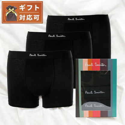 ポールスミス PAUL SMITH ボクサーパンツ 3枚セット M1A-914C-A3PCK-79A-M メンズ ブラック 下着 WQ00051879