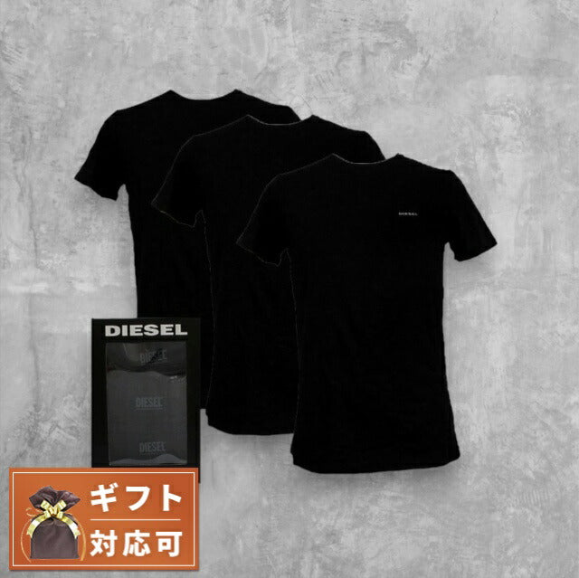 ディーゼル DIESEL Tシャツ 00SPDG-0AALW-900-M メンズ ブラック 3枚セット 下着 WQ00051993