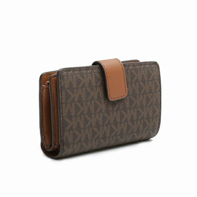 マイケルコース MICHAEL KORS JET SET TRAVEL BIFLD ZIP COIN WLLET 二つ折り財布 35F8GTVF2B-BROWN レディース ブラウン WQ00052046