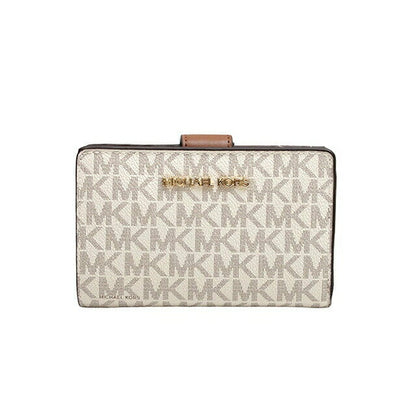 マイケルコース MICHAEL KORS JET SET TRAVEL BIFLD ZIP COIN WLLET 二つ折り財布 35F8GTVF2B-VANILLA レディース バニラ WQ00052047