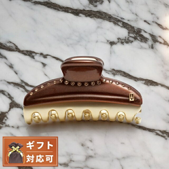 アレクサンドルドゥパリ ALEXANDRE DE PARIS ヘアクリップ ICCM-15571-03X4-PAILBRUN ヘアアクセ レディース ブラウン クリップ WQ00052056