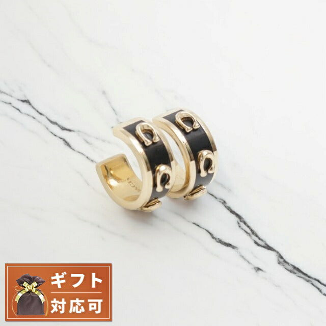 コーチ COACH ピアス 448375GLD001 レディース アクセサリー ブラック WQ00052102