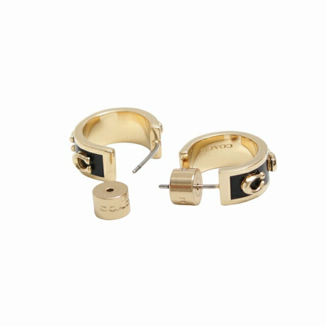 コーチ COACH ピアス 448375GLD001 レディース アクセサリー ブラック WQ00052102