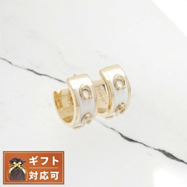 コーチ COACH ピアス 448375GLD100 レディース アクセサリー ホワイト WQ00052103