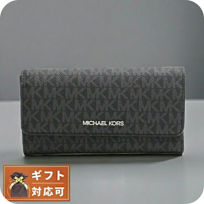 マイケルコース MICHAEL KORS JET SET TRAVEL LG TRIFOLD 長財布 35F8STVF3B-BLACK レディース ブラック WQ00052140
