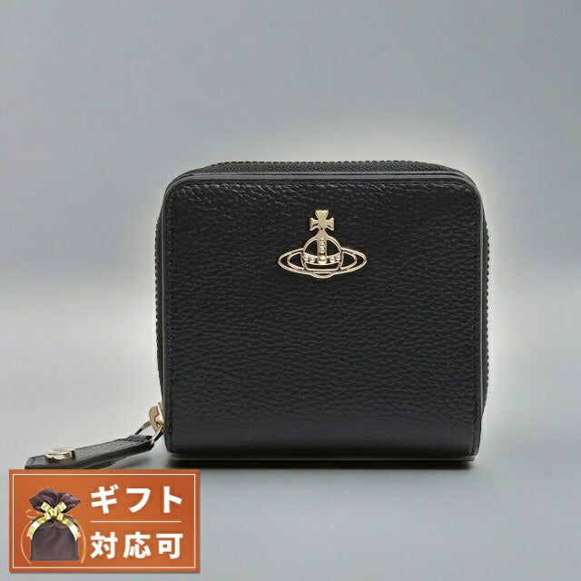 ヴィヴィアンウエストウッド VIVIENNE WESTWOOD 二つ折り財布 51080020U-S000D-N402 レディース ウォレット 財布 ブラック WQ00052151