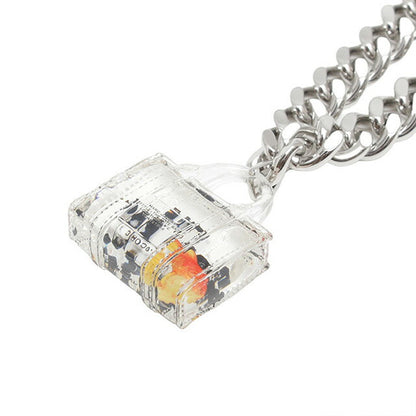 マークジェイコブス MARC JACOBS CLEAR MINI ICON TOTE BAG GOLDFISH NECKLACE ネックレス 2P4JNC001J24-042 金魚 totebagチャーム WQ00052304