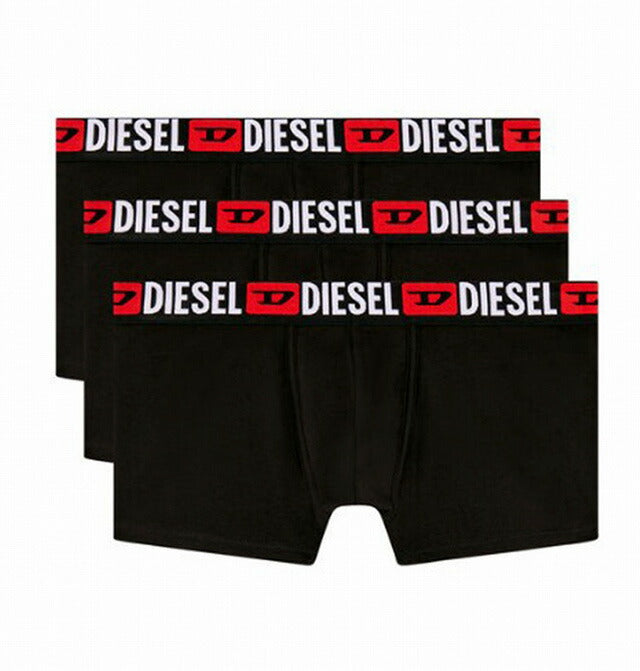 ディーゼル DIESEL ボクサーパンツ 00ST3V-0DDAI-E4356-S メンズ ブラック 3枚セット アンダーウェア 下着 WQ00052311