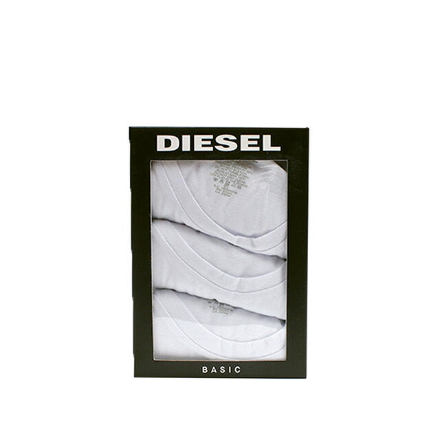 ディーゼル DIESEL Tシャツ 00SPDG-0AALW-100-S メンズ ホワイト 3枚セット アンダーウェア 下着 WQ00052314