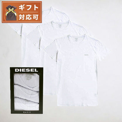 ディーゼル DIESEL Tシャツ 00SPDG-0AALW-100-L メンズ ホワイト 3枚セット アンダーウェア 下着 WQ00052315