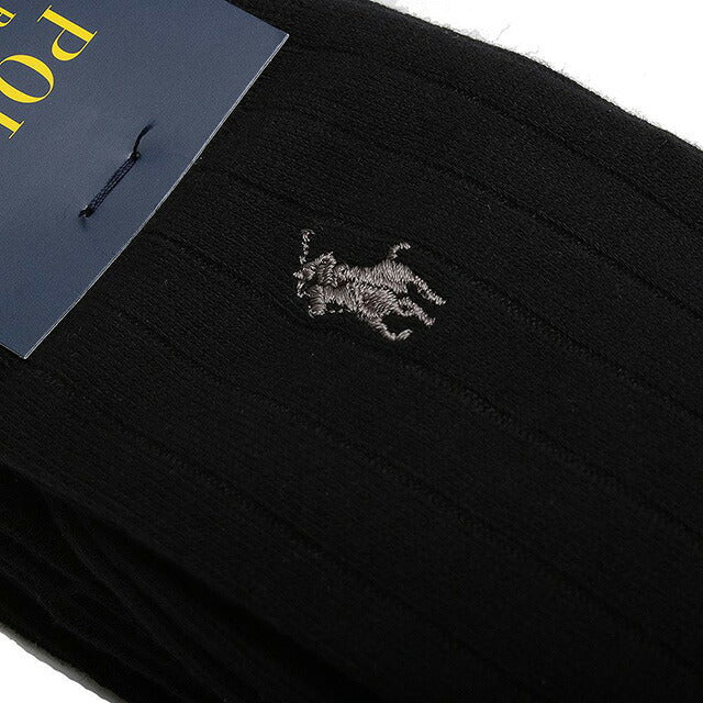 ポロラルフローレン POLO RALPH LAUREN ソックス 8081PK-BLACK メンズ ブラック 3個セット 靴下 WQ00052320