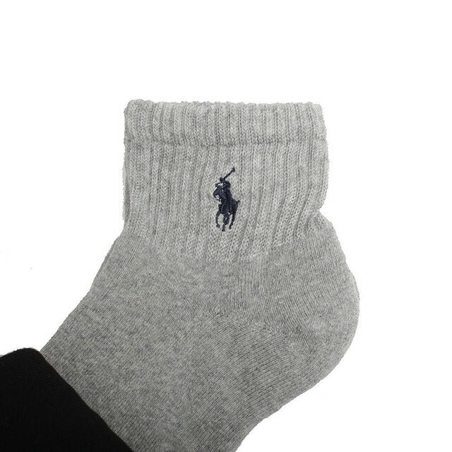 Poloral Floren Polo Ralph Lauren Socks 824032pk-ast男士黑白灰色3套袜子WQ0052322