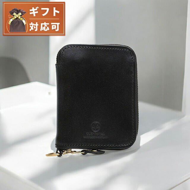 グレンロイヤル GLENROYAL ZIP AROUND SMALL WALLET 二つ折り財布 03-5866-BLACK メンズ レディース NEW BLACK WQ00052415