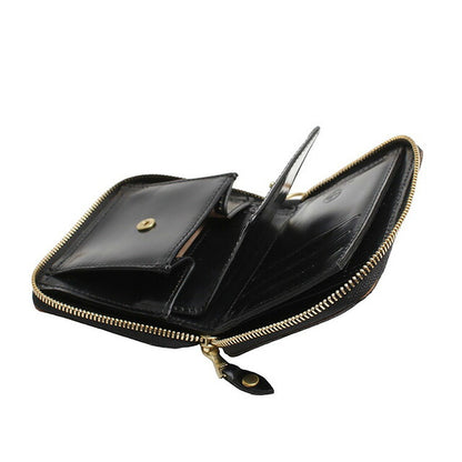 グレンロイヤル GLENROYAL ZIP AROUND SMALL WALLET 二つ折り財布 03-5866-BLACK メンズ レディース NEW BLACK WQ00052415