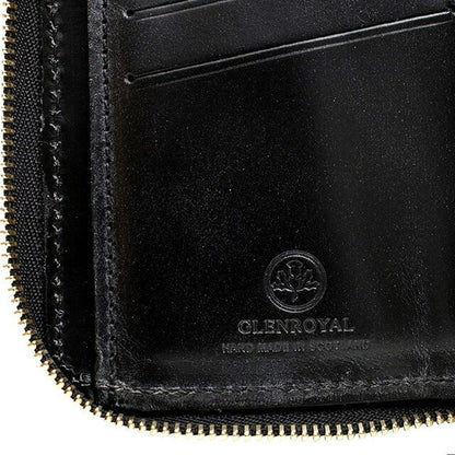 グレンロイヤル GLENROYAL ZIP AROUND SMALL WALLET 二つ折り財布 03-5866-BLACK メンズ レディース NEW BLACK WQ00052415