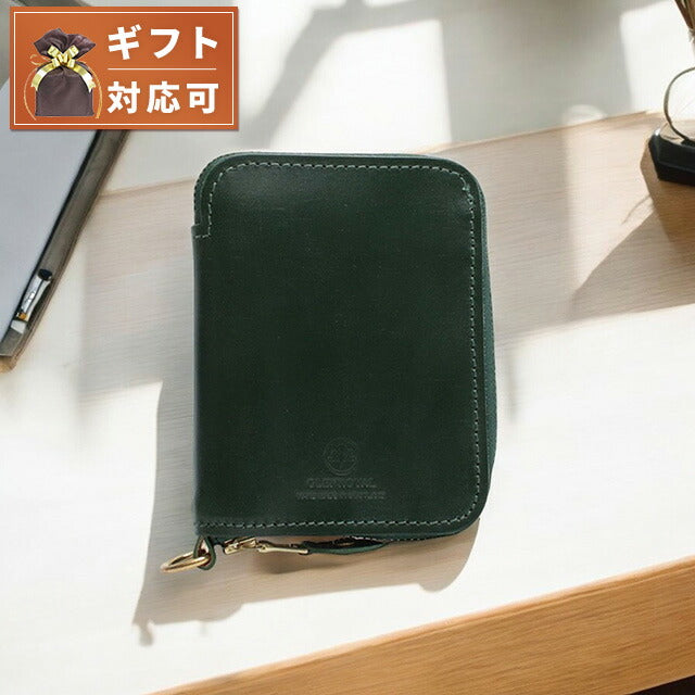 グレンロイヤル GLENROYAL ZIP AROUND SMALL WALLET 二つ折り財布 03-5866-GREEN メンズ レディース BOTTLE GREEN WQ00052416