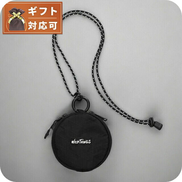 ワイルドシングス WILD THINGS CIRCLE NECK WALLET (X-PAC&amp;SPECTRA) コインケース WT-380-3604-BLACK メンズ BLACK WQ00052445