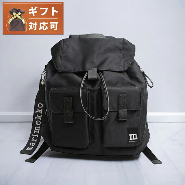 マリメッコ MARIMEKKO WEAR ALL DAY BAG バックパック 091198-009 レディース ブラック WQ00052529