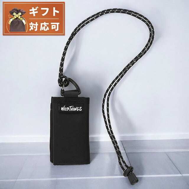 ワイルドシングス WILD THINGS NECK WALLET (X-PAC&amp;SPECTRA) 三つ折り財布 WT-380-3601-BLACK メンズ BLACK WQ00052546