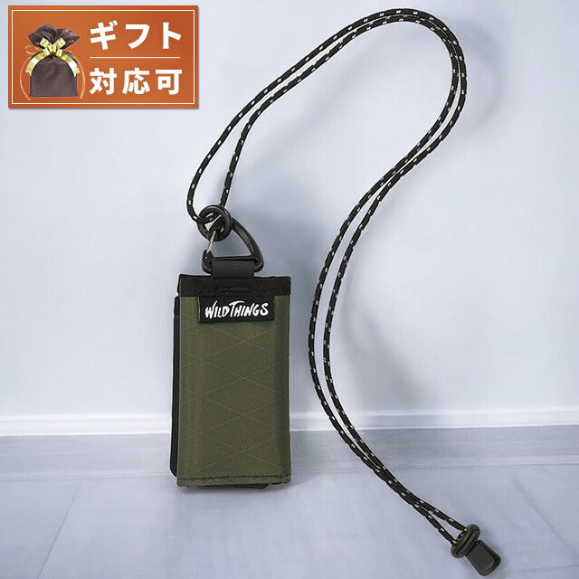 ワイルドシングス WILD THINGS NECK WALLET (X-PAC&amp;SPECTRA) 三つ折り財布 WT-380-3601-OLIVE メンズ OLIVE WQ00052548