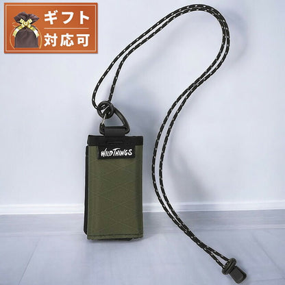 ワイルドシングス WILD THINGS NECK WALLET (X-PAC&amp;SPECTRA) 三つ折り財布 WT-380-3601-OLIVE メンズ OLIVE WQ00052548