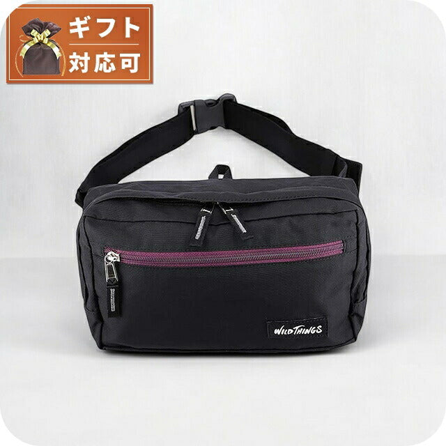 ワイルドシングス WILD THINGS ウエストバッグ WT-380-3803-BLACK メンズ BLACK WQ00052556