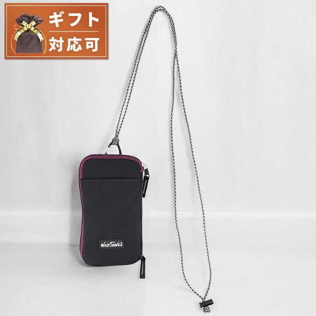 ワイルドシングス WILD THINGS ネックポーチ WT-380-3806-BLACK メンズ BLACK WQ00052568
