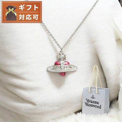 ヴィヴィアンウエストウッド VIVIENNE WESTWOOD DIAMANTE HEART ネックレス 630203BM-02P383-SHOPPER レディース シルバー WQ00052590