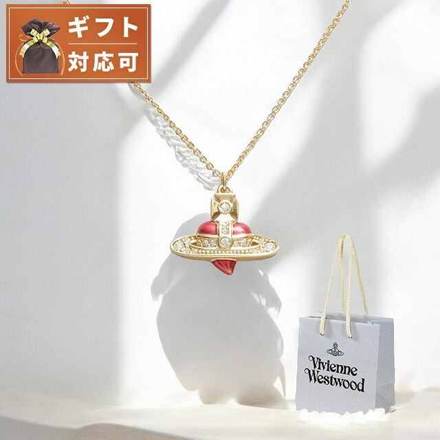 ヴィヴィアンウエストウッド VIVIENNE WESTWOOD DIAMANTE HEART ネックレス 630203BM-02R654-SHOPPER レディース ゴールド WQ00052591