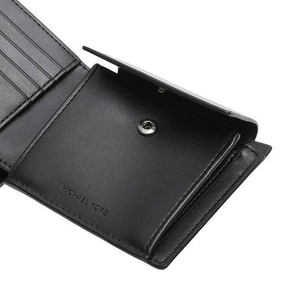 マイケルコース MICHAEL KORS 折りたたみ財布 二つ折り財布 ウォレット 36S4LHRF3L-BLACK メンズ ブラック WQ00052594