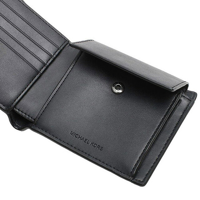 マイケルコース MICHAEL KORS 折りたたみ財布 二つ折り財布 ウォレット 36S4LHRF3L-NAVY メンズ ネイビー 紺 WQ00052595
