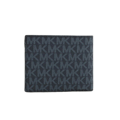 マイケルコース MICHAEL KORS 折りたたみ財布 二つ折り財布 ウォレット 36U9LCRF3B-ADMRL-PLBLUE メンズ ブルー ネイビー 紺 MK WQ00052596
