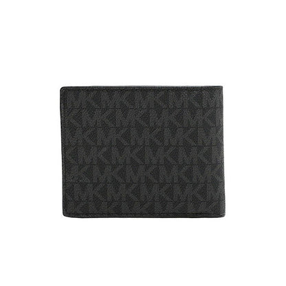 マイケルコース MICHAEL KORS 折りたたみ財布 二つ折り財布 ウォレット 36U9LCRF3B-BLACK メンズ ブラック WQ00052597