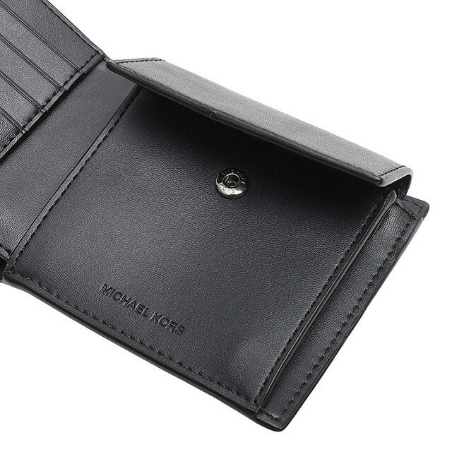 マイケルコース MICHAEL KORS 折りたたみ財布 二つ折り財布 ウォレット 36U9LHRF3L-NAVY メンズ ネイビー 紺 WQ00052598