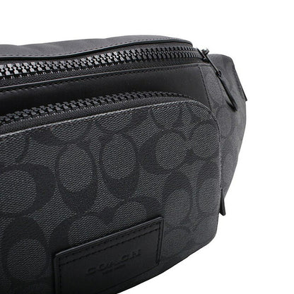 コーチ COACH TRCK BBG SIG PVC ボディバッグ C3765-QBMI5 メンズ チャコールブラック WQ00052635
