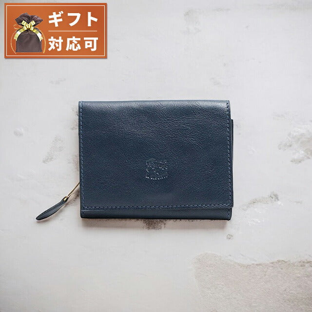 イルビゾンテ IL BISONTE 三つ折り財布 SMW036-PV0005-BL137B メンズ レディース ウォレット ネイビー WQ00052689