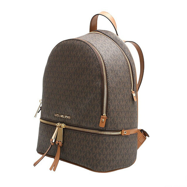 マイケルコース MICHAEL KORS RHEA ZIP MD BACKPACK リュック 30S7GEZB1B-200-BROWN MK レディース ブラウン WQ00052839