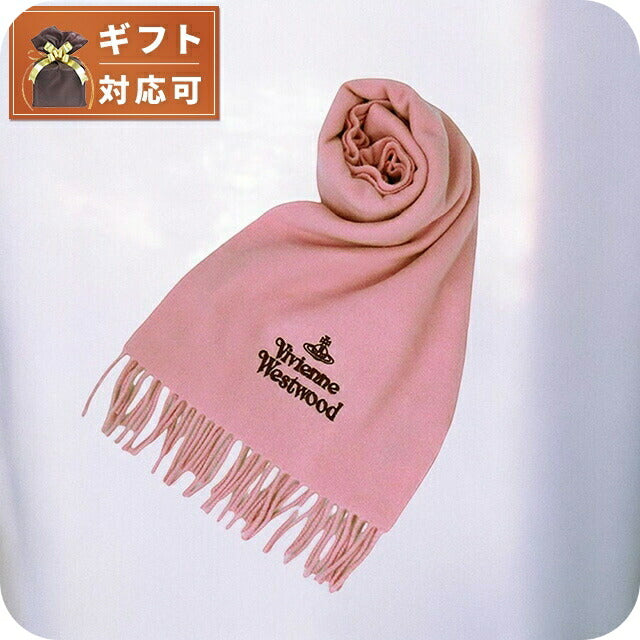 ヴィヴィアンウエストウッド VIVIENNE WESTWOOD マフラー 24-W00Q7-G401 レディース メンズ ピンク マフラー WQ00052970