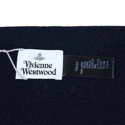 ヴィヴィアンウエストウッド VIVIENNE WESTWOOD マフラー 24-W00Q7-K410 レディース メンズ ネイビーブルー マフラー WQ00052974