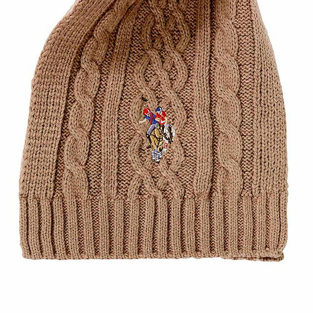 ユーエスポロ アッスン U.S.POLO ASSN マフラー 447167-CAMEL レディース メンズ キャメル マフラー WQ00052993