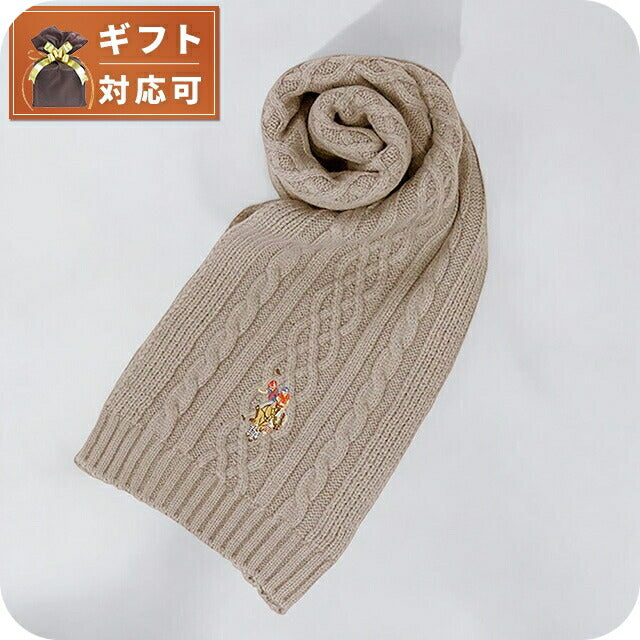 ユーエスポロ アッスン U.S.POLO ASSN マフラー 447463-BEIGE レディース メンズ ベージュ マフラー WQ00052995