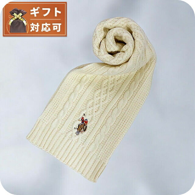 ユーエスポロ アッスン U.S.POLO ASSN マフラー 447573-OFFWHITE レディース メンズ オフホワイト マフラー WQ00052997