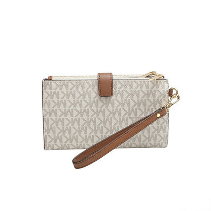 マイケルコース MICHAEL KORS JET SET TRAVEL DOUBLE ZIP WRISTLET 二つ折り財布 35F8GTVW0B-VANILLA MK レディース バニラ WQ00053180