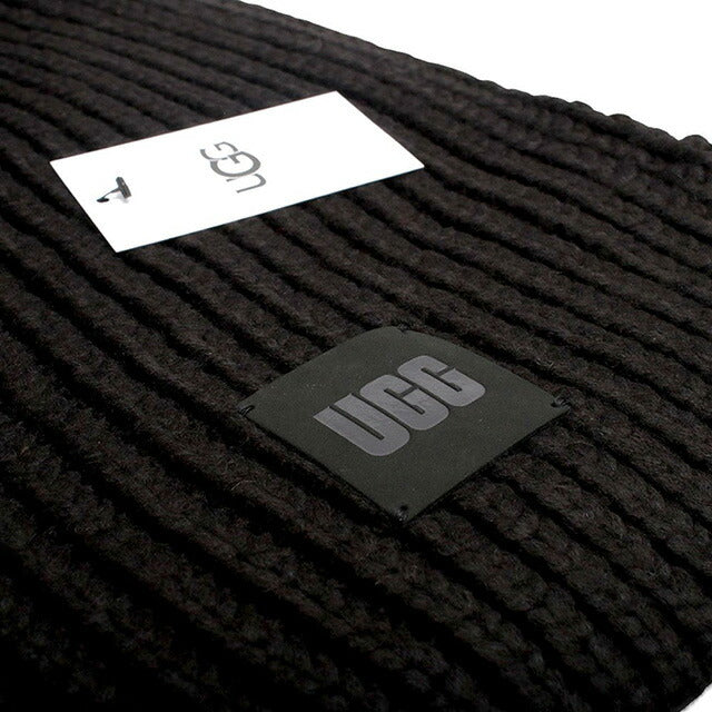 アグ UGG W Chunky Rib Knit Scarf マフラー 20166-BLK レディース ブラック マフラー WQ00053188