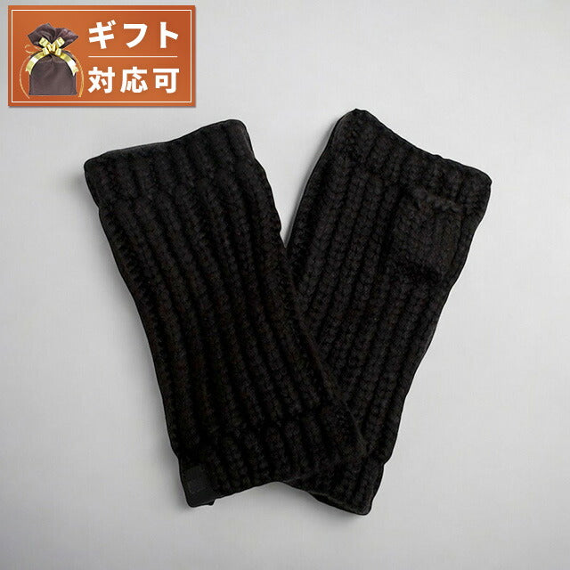 アグ UGG W CHUNKY FINGERLESS MITTEN 手袋 22590-BLK レディース ブラック 手袋 WQ00053192