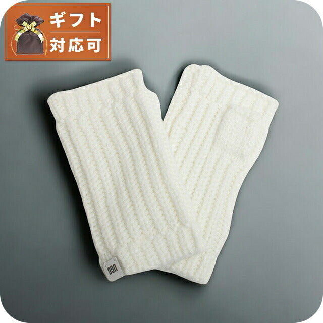 アグ UGG W CHUNKY FINGERLESS MITTEN 手袋 22590-WHITE レディース ホワイト 手袋 WQ00053194