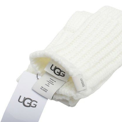 アグ UGG W CHUNKY FINGERLESS MITTEN 手袋 22590-WHITE レディース ホワイト 手袋 WQ00053194